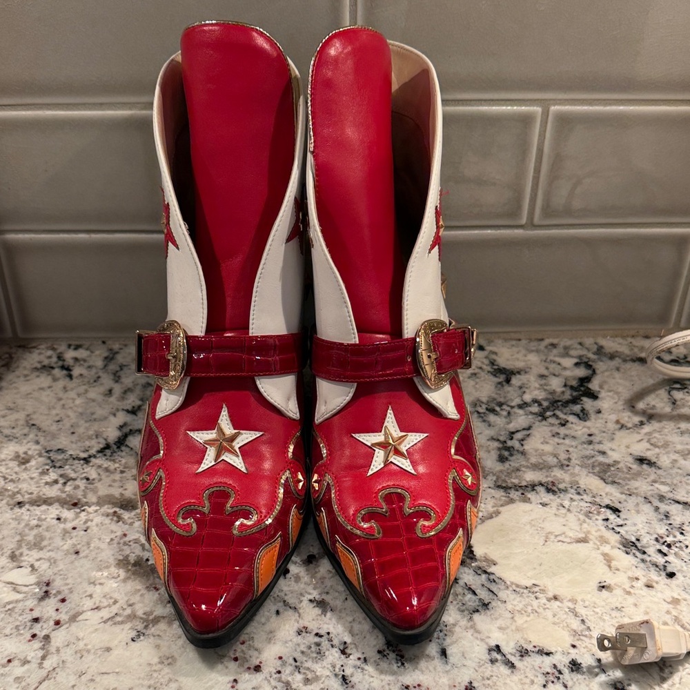 Azalea Wang Rockabilly Western Boots Booties